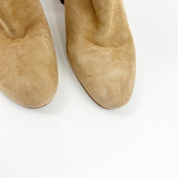 ✅ Sam Edelman Women's Size 8.5 Beige Suede Edith Ankle Boot Bootie - Picture 4 of 12
